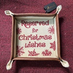 Reserved for Christmas Wishes key catcher trinket tray jewelry dish